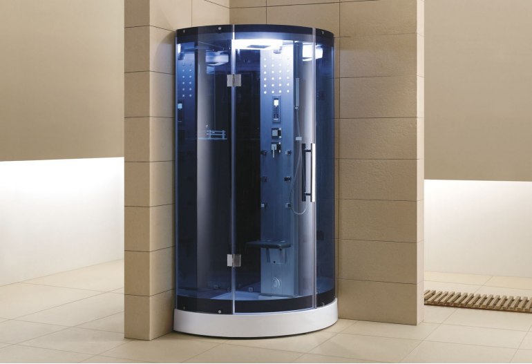 Cabine de douche hydromassante avec hammam AS-003B-1