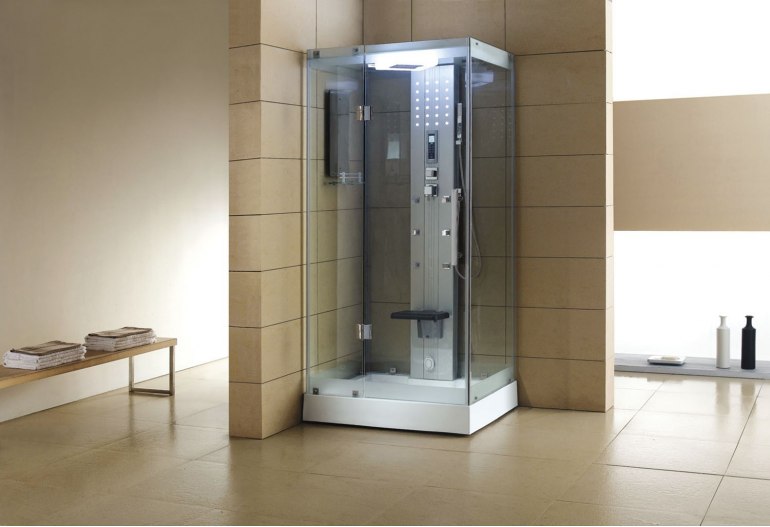 Cabine de douche hydromassante avec hammam AS-005A-1