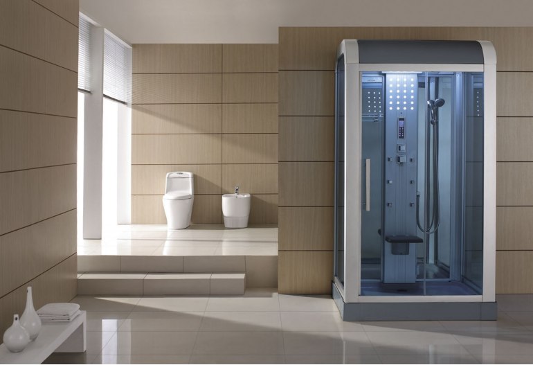 Cabine de douche hydromassante avec hammam AS-010B