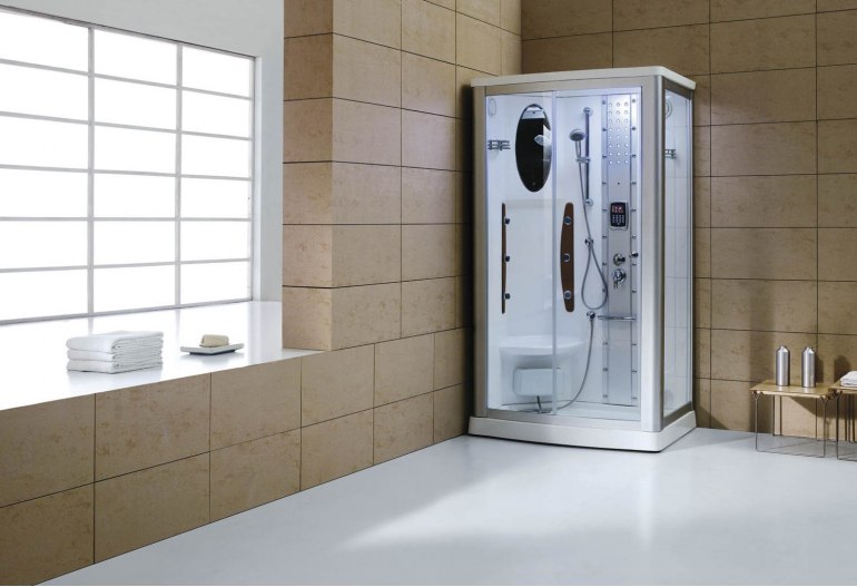 Cabine de douche hydromassante avec hammam AS-013