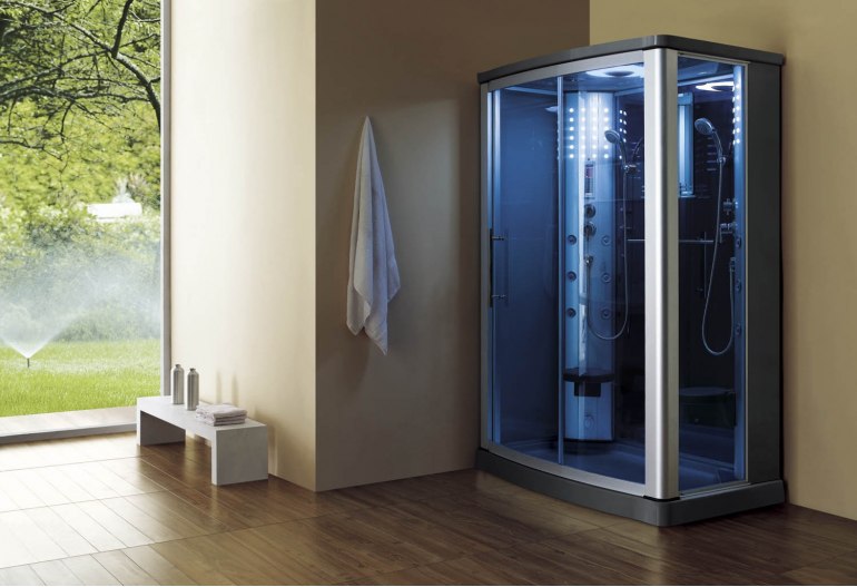 Cabine de douche hydromassante avec hammam AS-016