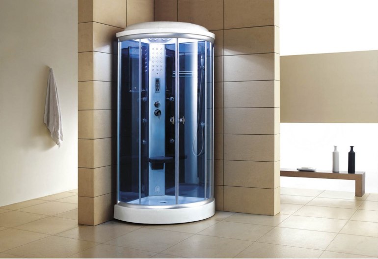 Cabine de douche hydromassante avec hammam AS-019